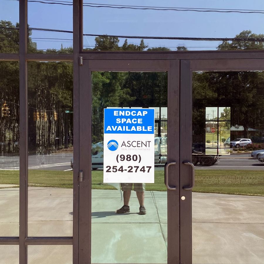 Window Vinyl for Ascent - Ligon completed by Carolina Realty Signs
