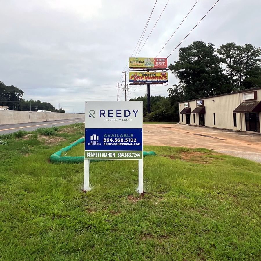 4x4 Property Sign for REEDY completed by Carolina Realty Signs