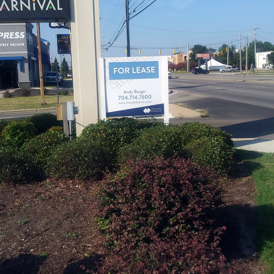 4x4 Property Sign for Lincoln Property Group completed by Carolina Realty Signs