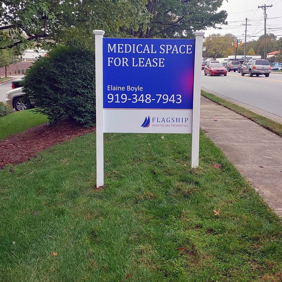 4x4 Property Sign for Flagship completed by Carolina Realty Signs