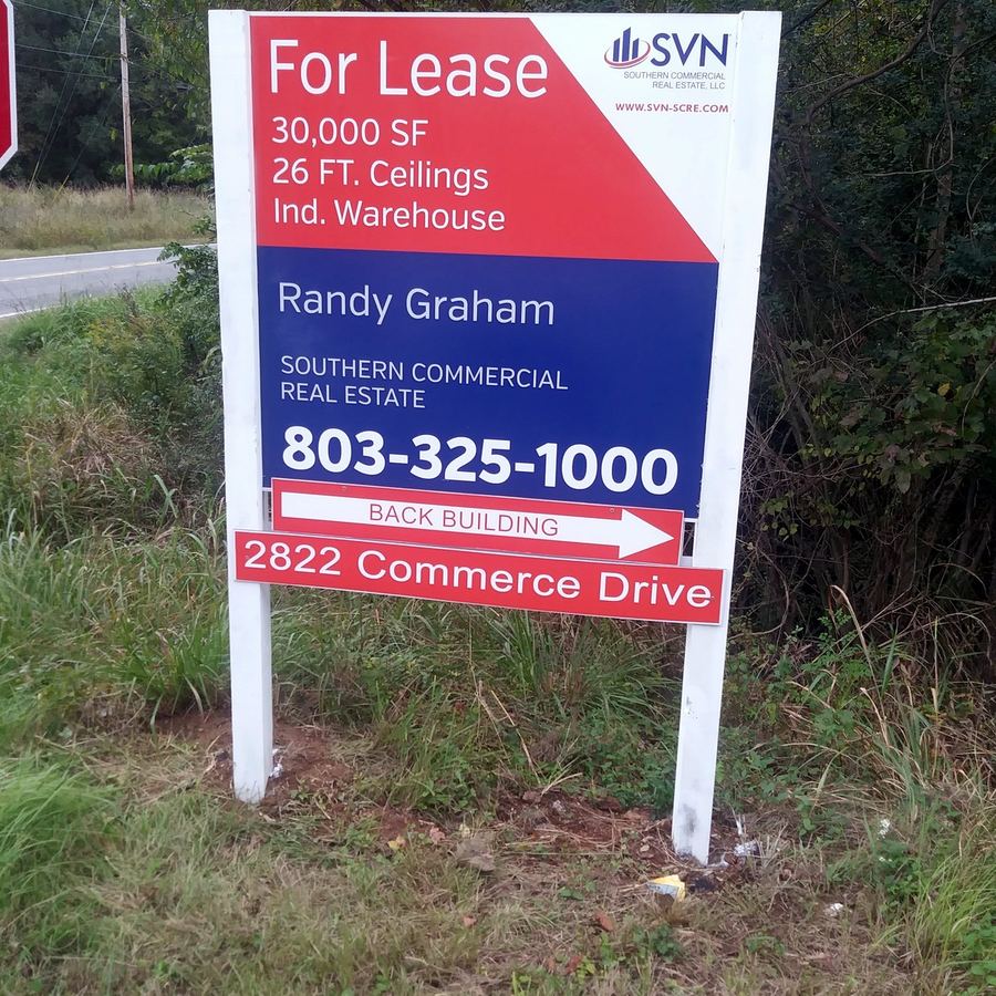 4x4 Property Sign for Sperry Van Ness completed by Carolina Realty Signs