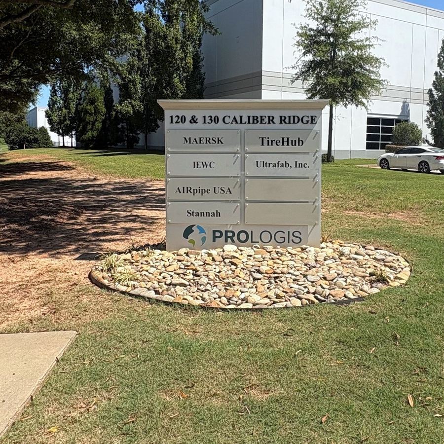 Monument Sign for Prologis completed by Carolina Realty Signs
